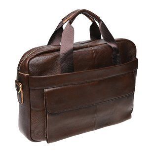 Мужская сумка кожаная Borsa Leather 1t9036-brown
