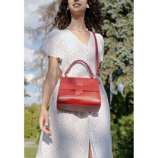 Женская кожаная сумка Ester красная Blanknote TW-Ester-red