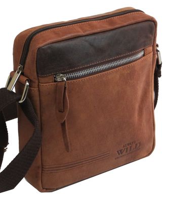 Шкіряна сумка планшетка Always Wild BAG1HB коричнева