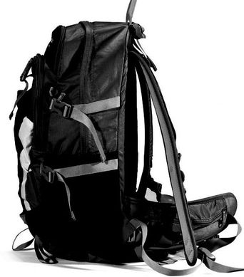 Добротний чоловічий трекінговий рюкзак ONEPOLAR W1729-black, Чорний