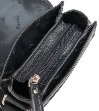 Мужская сумка, планшетка из натуральной кожи Barkli черная