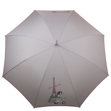 Зонт-трость женский полуавтомат AIRTON (АЭРТОН) Z1627-10 Серый