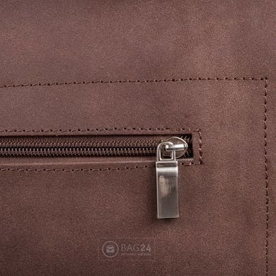 Оригинальная мужская сумка из натуральной кожи MIS MS4254, Коричневый