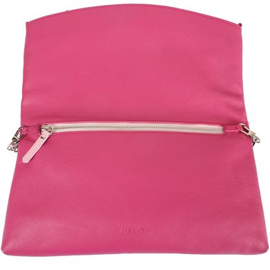 Жіноча шкіряна сумка LASKARA (Ласкара) LK-DS259-raspbery Рожевий