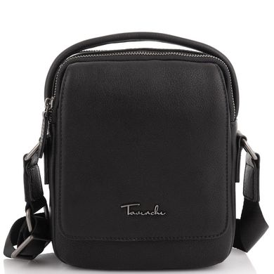 Кожаная сумка через плечо в черном цвете Tavinchi TV-009A Черный