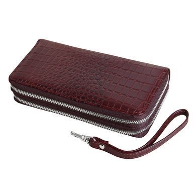 Чоловік клатч-гаманець шкіряний Vip Collection 1501-C Коричневий 1501.B.CROC