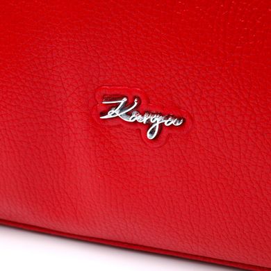 Яскрава сумка жіноча з ручками KARYA 20843 шкіряна Червоний