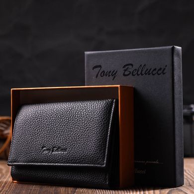 Комбинированный кошелек для женщин из натуральной кожи Tony Bellucci 22037 Черный