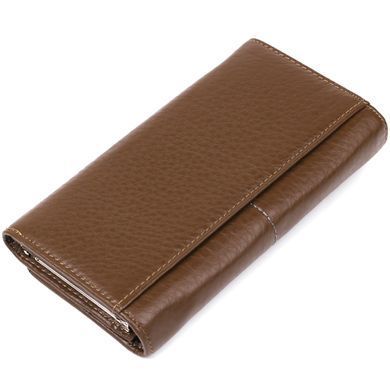 Гаманець горизонтальний зі стразами жіночий шкіряний BALIYA 18977 Коричневий