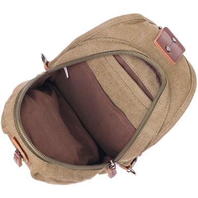 Оригинальная мужская сумка через плечо из текстиля 21254 Vintage Оливковая