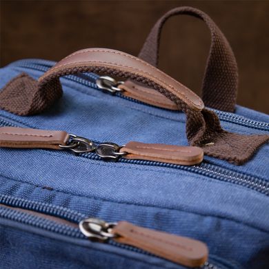 Рюкзак текстильный дорожный унисекс на два отделения Vintage 20613 Синий