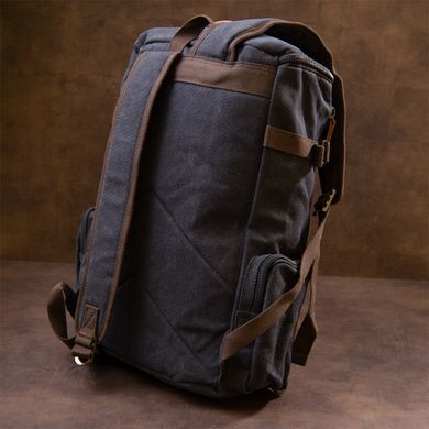 Рюкзак текстильний дорожній унісекс з ручками Vintage 20663 Чорний