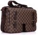 Элитная мужская сумка Louis Vuitton Damier Ebene Canvas Broadway N42270, Коричневый