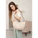 Натуральная кожаная женская сумка Круассан светло-бежевая Blanknote BN-BAG-12-light-beige