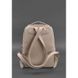 Натуральний шкіряний жіночий рюкзак на блискавці Cooper світло-бежевий флотар Blanknote BN-BAG-19-crem-brule