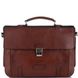 Стильный мужской кожаный портфель Tiding Bag t0041 Коричневый