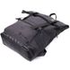 Добротный рюкзак для ноутбука из вставками эко-кожи FABRA 22583 Черный
