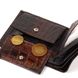Фактурний чоловічий гаманець без застібки горизонтального формату з натуральної шкіри з тисненням під крокодила CANPELLINI 21759 Коричневий