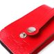 Компактная кожаная ключница с хлястиком SHVIGEL 13987 Красная