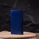 Стильний жіночий гаманець із лакованої шкіри з візитницею ST Leather 19404 Синій