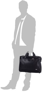Велика чоловіча сумка з натуральної шкіри ETERNO ETMS74247, Чорний