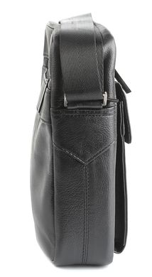 Чоловіча шкіряна сумка середніх розмірів Accessory Collection 00967, Чорний