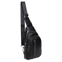 Чоловічий шкіряний рюкзак через плече Keizer K15055-black