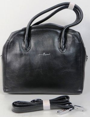 Женская кожаная сумка среднего размера Dor. Flinger черная