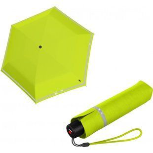 Детский складной зонт Knirps Rookie Manual Lime Reflective Желтый Kn95-6050-6802