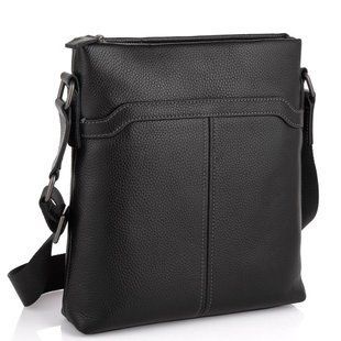 Мессенджер черный через плечо Tiding Bag SM8-8987A Черный