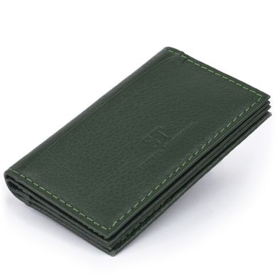 Визитница-книжка ST Leather 19215 Зеленая
