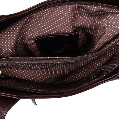 Женская кожаная сумка LASKARA (ЛАСКАРА) LK-DD218-bordauex Коричневый