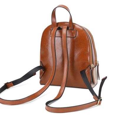 Рюкзак двухцветный Olivia Leather F-S-Y01-7005C Коричневый