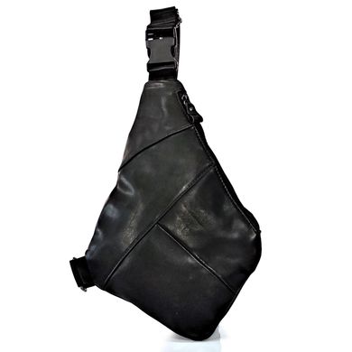 Слінг із натуральної шкіри чорний Tiding Bag S-N2-3333A Чорний
