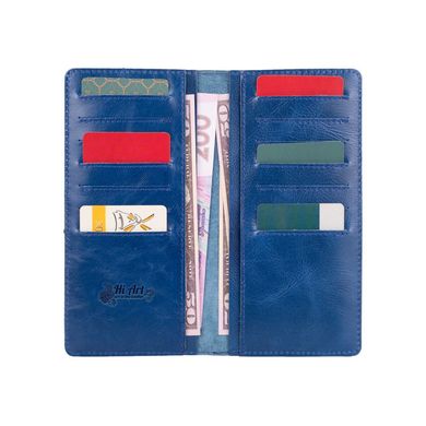 Эргономический красный бумажник на 14 карт с натуральной глянцевой кожи, коллекция "Mehendi Classic"