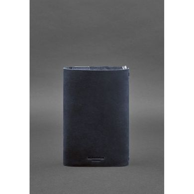 Натуральный кожаный блокнот софт-бук 7.0 темно-синий Crazy Horse Blanknote BN-SB-7-nn