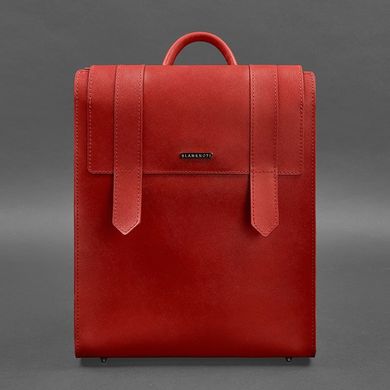 Жіночий шкіряний червоний рюкзак Blackwood Blanknote BN-BAG-29-bw-red