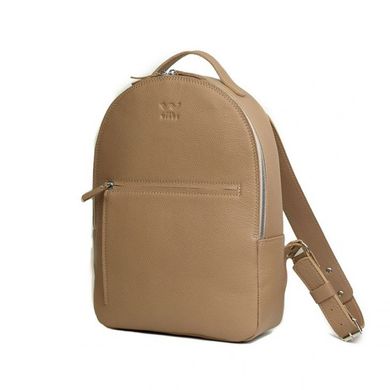 Натуральный кожаный рюкзак Groove M темно-бежевый флотар Blanknote TW-Groove-M-dark-beige-flo