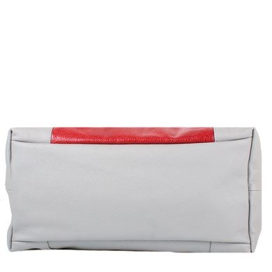 Жіноча шкіряна сумка LASKARA (Ласкара) LK-DS269-grey-red-snake Сірий