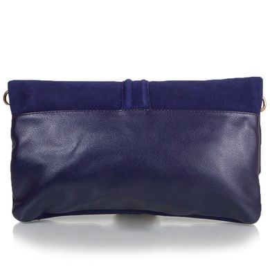 Жіноча сумка-клатч з якісного шкірозамінника і натуральної замші ANNA & LI (АННА І ЛІ) TU13784-navy Синій
