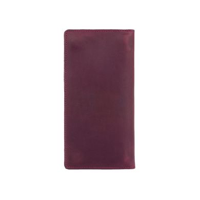 Зносостійкий фіолетовий шкіряний гаманець на 14 карт