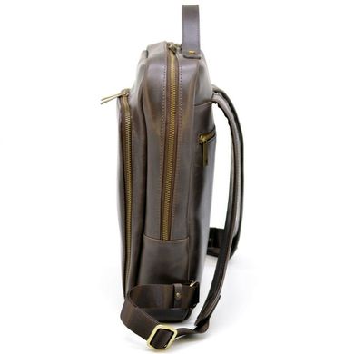 Шкіряний стильний рюкзак для ноутбука TC-1239-4lx TARWA Коричневий