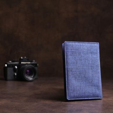 Небольшая текстильная обложка на паспорт - органайзер Tianhoo sale_14970 Синий