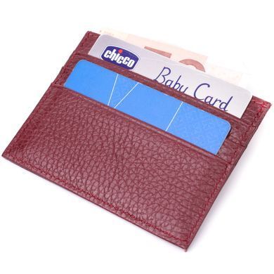 Практичный кард-кейс из натуральной кожи ST Leather 22446 Бордовый