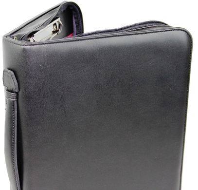 Мужская портфель-папка из эко кожи Portfolio черная