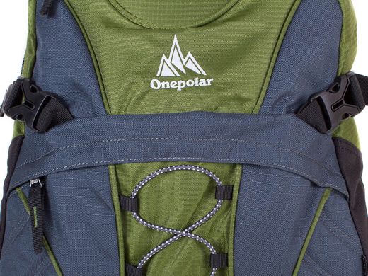 Рюкзак мужской с вместительным отделением для ноутбука ONEPOLAR W1313-green, Зеленый