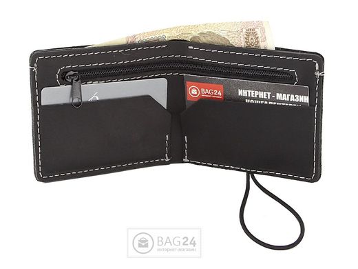Компактний шкіряний гаманець Handmade 00169