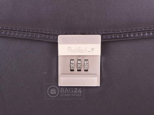 Надійний чоловічий шкіряний портфель ROCKFELD DS04-810, Чорний