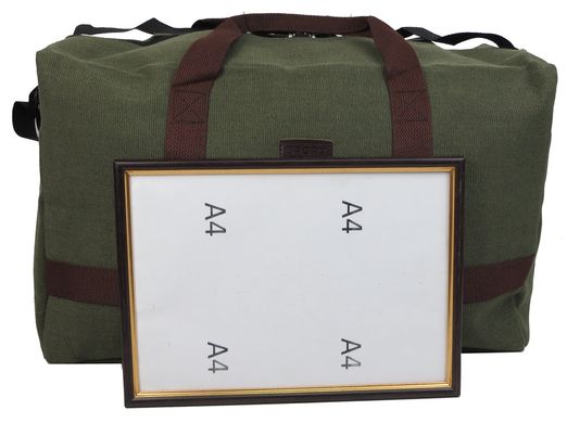 Коттонова сумка середнього розміру 36L Best Fashion хакі