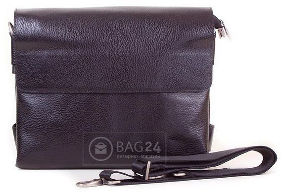 Отличная кожаная сумка для современных мужчин MIS MISS4202, Черный